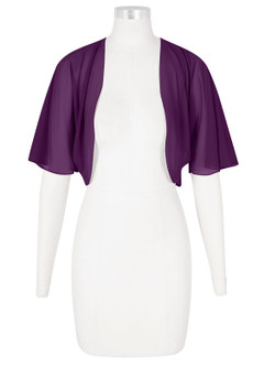 front Azazie Dopasowany kolor Salome Chiffon Wrap