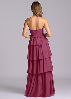 Azazie Faye Bridesmaid Dresses Mulberry A-Line Sweetheart Neckline Chiffon Dress image7