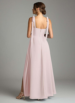 Azazie Debra Bridesmaid Dresses Blushing Pink A-Line with Pockets Chiffon Convertible Dress image10