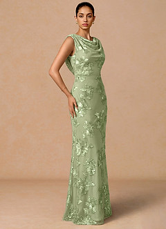 Elowis Light Green Maxi Dress image4