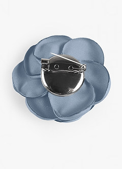 front Fiore da bavero floreale in raso opaco