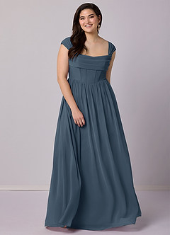 Barbie ♥ Azazie Bridesmaid Dresses Neptune A-Line Corset Chiffon Dress image12