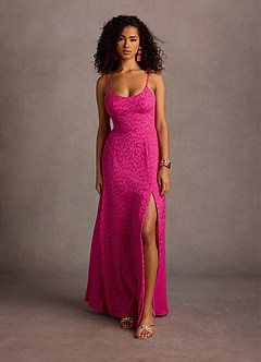 Kerra Fuchsia Leopard Maxi Dress image3
