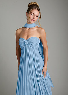 Azazie Tempest At-home Try On Dresses Agave Empire Corset Chiffon Convertible Dress image8