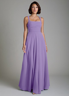 Azazie Azaria Bridesmaid Dresses Tahiti A-Line Corset Chiffon Dress image1