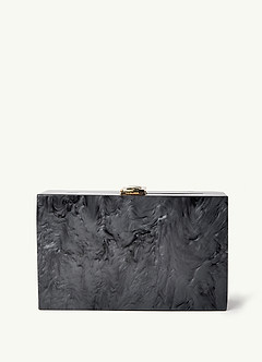 front Acrylic Marble Clutch Bag