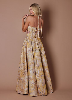 Cady Vintage Gold Maxi Dress image2