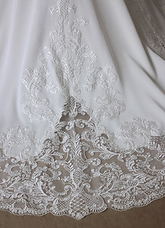 Azazie Isadora Vestidos de novia Vestido de Blanco Diamante Champán de Encaje de Corte Sirena image3