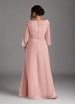 Azazie Jaycee Abiti per la Madre della Sposa Abito A-Line in Chiffon Rosa Cipria image8