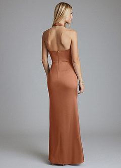 Azazie Minnow 신부 들러리 드레스 인어 스윗하트 네크라인 스트레치 새틴 바닥 길이 드레스 image4