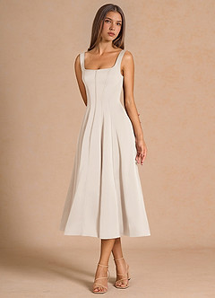 Nolia Cream Midi Dress image4