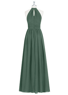 Azazie Cherish Brautjungfernkleider A-Linie Plissee Chiffon Kleid Seemoos image7