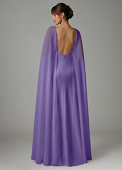 Azazie Stefania Robes de demoiselle d'honneur Robe Trapèze en Satin extensible Tahiti image4