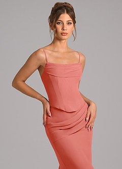 Azazie Sorrel Suknie dla druhen Syrena Gorset Szyfon Do ziemi Sukienka image8