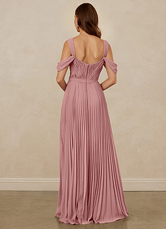 Christian Siriano Bridal for Azazie 1013 Bridesmaid Dresses Dusty Rose A-Line Off the Shoulder Chiffon Dress image3
