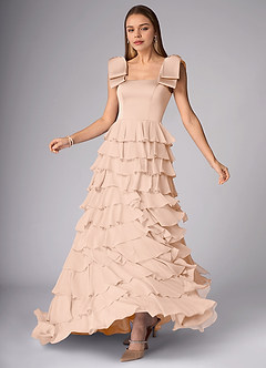 Daina Blush Pink Tiered Gown image2