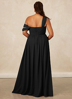 Christian Siriano Bridal for Azazie 1014 Bridesmaid Dresses Draped One-Shoulder Chiffon A-line Dress image17