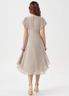 Azazie Graciela Junior Frost A-Line Pleated Chiffon Dress image2