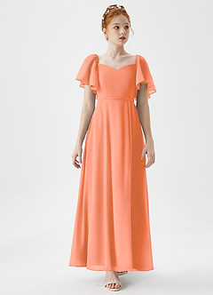 Azazie Chloe Junior Sunset A-Line Sweetheart Neckline Chiffon Dress image5