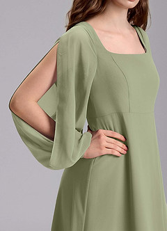 Azazie Bondi Junior Klänning av A-Line i Chiffong Blouson image8