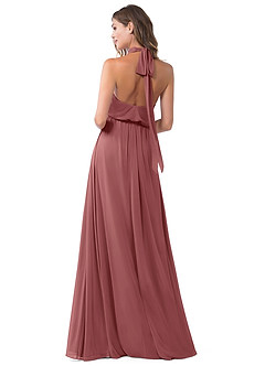 Azazie Landry Brautjungfernkleider A-Linie Plissee Gittergewebe Kleid Amethyst image2