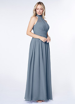Azazie Iman Bridesmaid Dresses Twilight A-Line A-Line Ruched Chiffon Dress image5