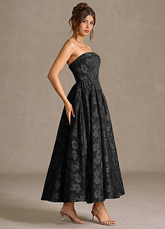Vestido Negro Midi Mila image6