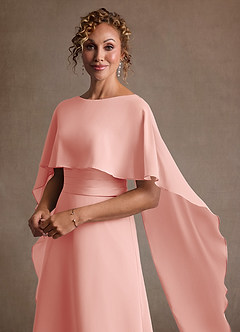 Azazie Marilla Abiti per la Madre della Sposa Abito A-Line in Chiffon Plissettato Rosetta image8