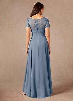 Azazie Polly Mother of the Bride Dresses Twilight A-Line Lace Chiffon Dress image4
