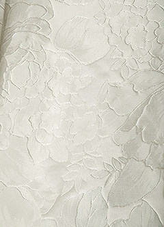 Azazie Renee Wedding Dresses Antique White Mermaid Strapless Floral Jacquard Dress image9
