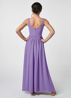 Azazie Keyla Junior Tahiti A-Line Pleated Chiffon Dress image2