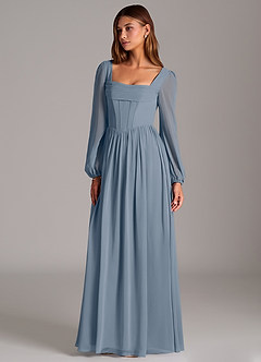 Azazie Maree Bridesmaid Dresses Twilight A-Line Corset Chiffon Dress image1