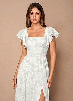 Robe Mi-Longue Blanc Talia image5
