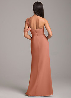 Azazie Wynter Bridesmaid Dresses MAI TAI Sheath Off the Shoulder Chiffon Dress image6