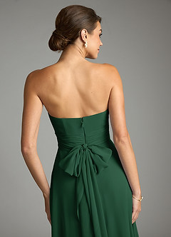 Azazie Tamira Suknie dla druhen Linia A Pofałdowany Szyfon Do ziemi Sukienka image5