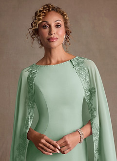 Azazie Artemisia Klänningar till brudens mor Klä Tubklänning i Chiffong Spets Agave image7