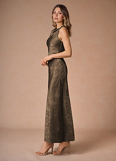 Elena Coffee Brown Maxi Dress image3
