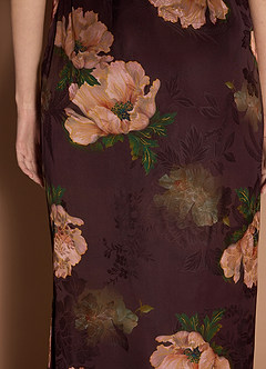 Marina Espresso One Shoulder Gown image6