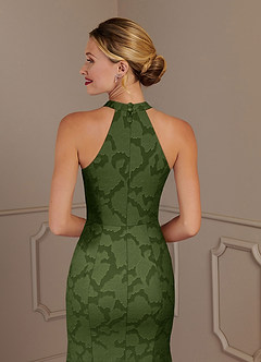 Azazie Tyra Klänningar till brudens mor Klänning Sjöjungfru i Blommig Utbrändhet Oliv image5