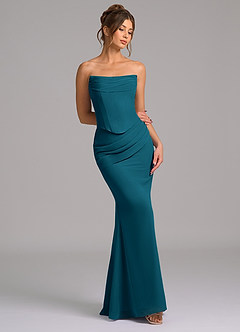 Azazie Sorrel Suknie dla druhen Syrena Gorset Szyfon Do ziemi Sukienka image7