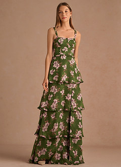 Magnolia Maxi Klänning Green Floral image3