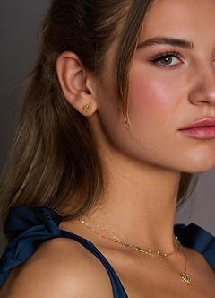 front Star Stud Earrings
