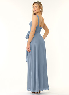 Azazie Alva Bridesmaid Dresses A-Line Convertible Pleated Chiffon Floor-Length Dress image4