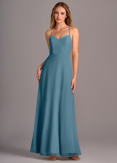 Azazie Mei Abiti da Damigella Abito A-Line in Chiffon Bermuda image1