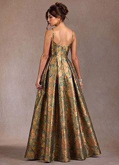 Bellona Vintage Teal Maxi Dress image2