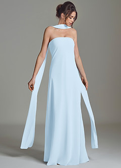 Azazie Ilana Sky Blue Chiffon Bridesmaid Dresses | Azazie