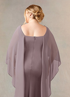 Azazie Dion Mother of the Bride Dresses Dusk Sheath Scoop Stretch Crepe Dress image13
