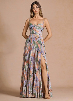 Kleid Vesper Lila Grün image3