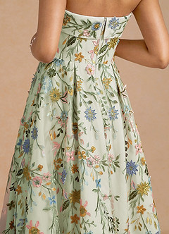 Evangeline Light Green Mini Dress image5