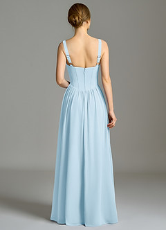 Azazie Porscha 신부 들러리 드레스 A라인 스윗하트 네크라인 쉬폰 바닥 길이 드레스 image6